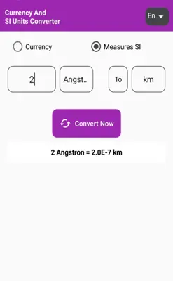 Currency And SI Units Converter android App screenshot 1